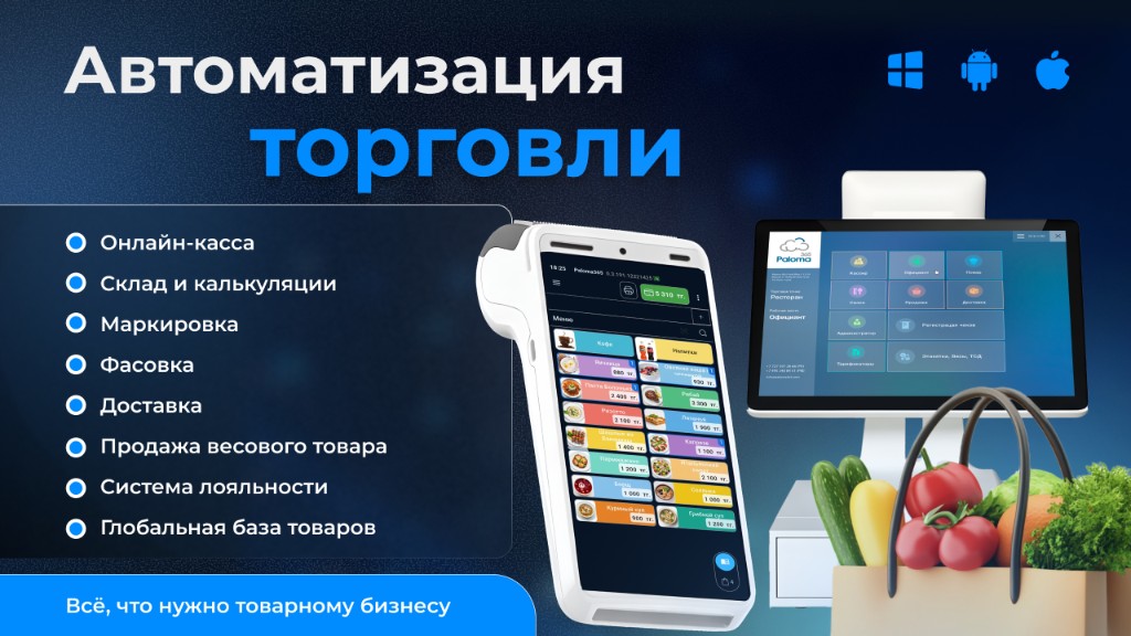 Автоматизация торговли: кассовое место и терминал Paloma365